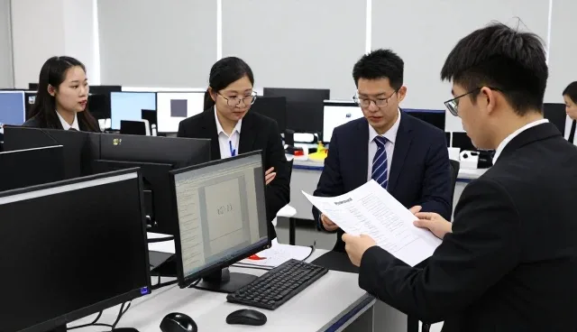 工业园区中的商务团队接待优势展示